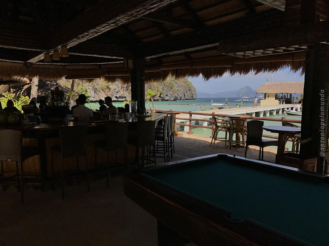Bar em frente a praia - Miniloc Island - El Nido Resorts