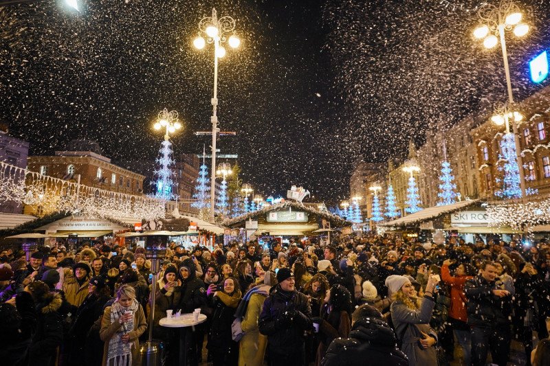 Mercado de Natal em Zagreb