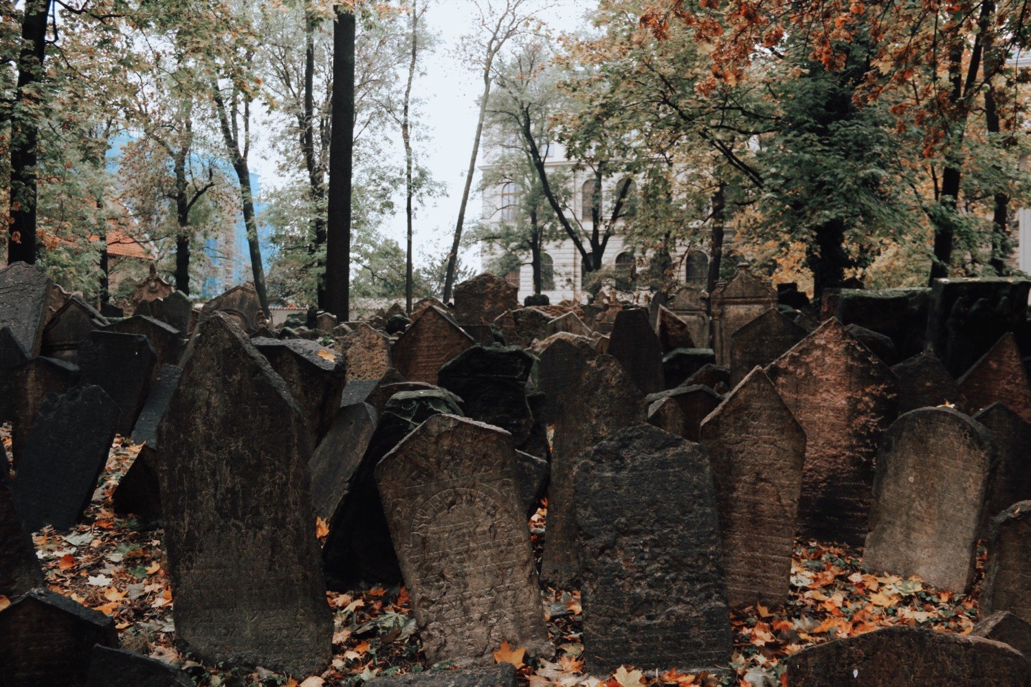 Antigo cemitério Judeu em Praga