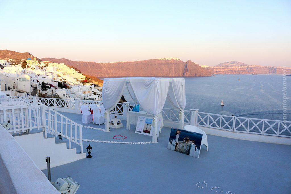 casamento em Santorini