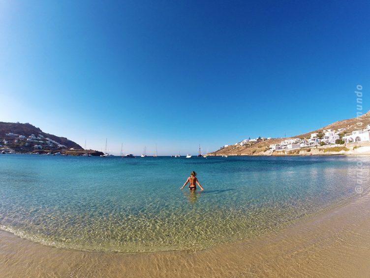Ornos Beach em Mykonos