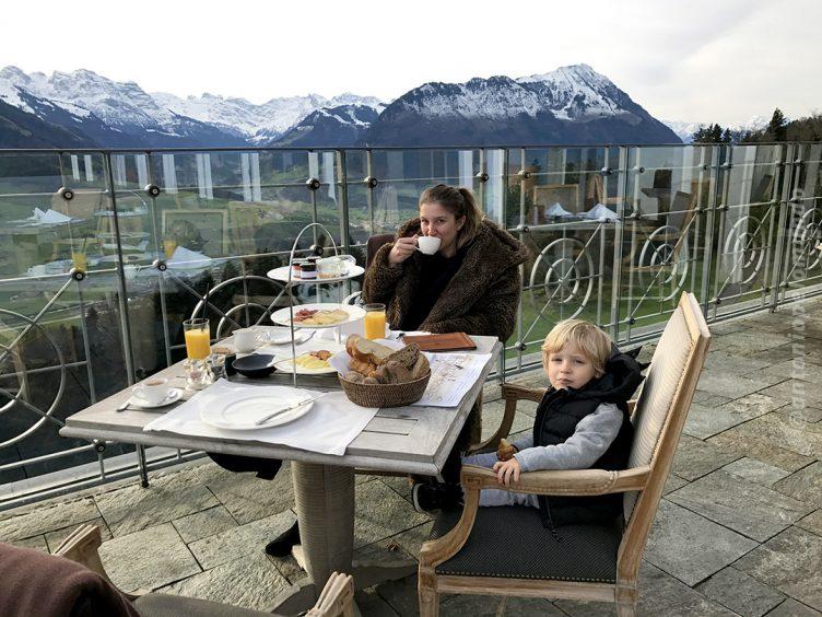 Café da manhã - Villa Honegg - Suíça