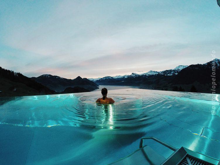 Piscina aquecida - Hotel Villa Honegg - Suíça