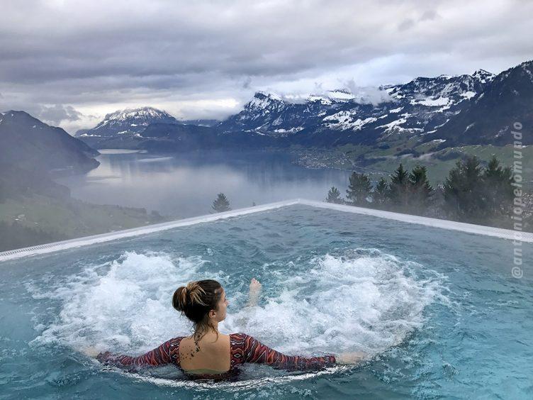 Piscina aquecida - Hotel Villa Honegg - Suíça