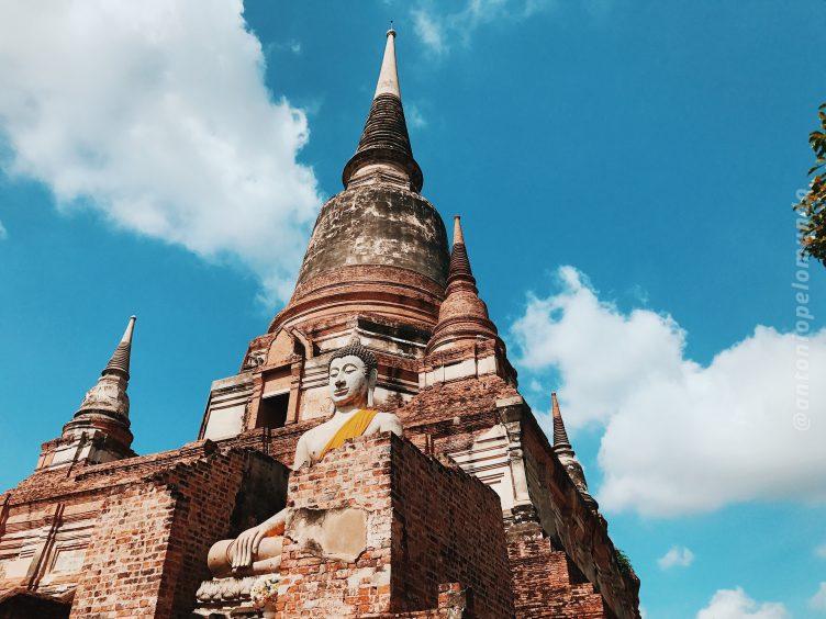 Wat Yai Chai Mongkol em Ayutthaya