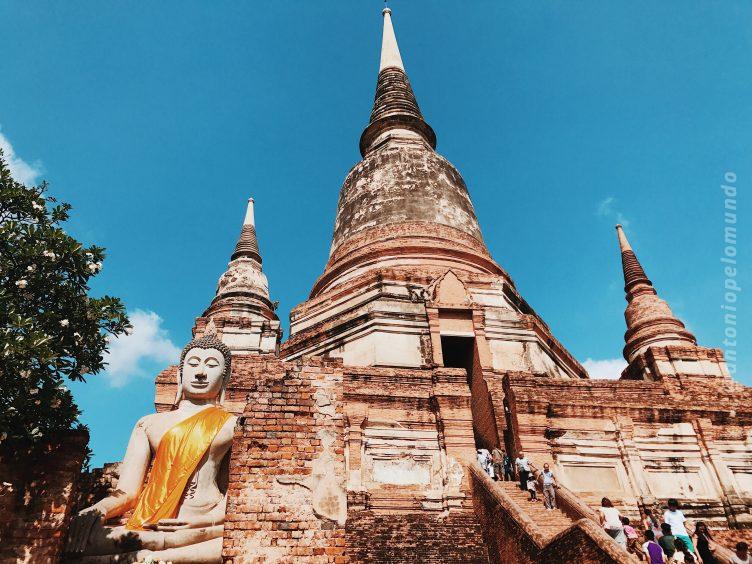 Wat Yai Chai Mongkol em Ayutthaya