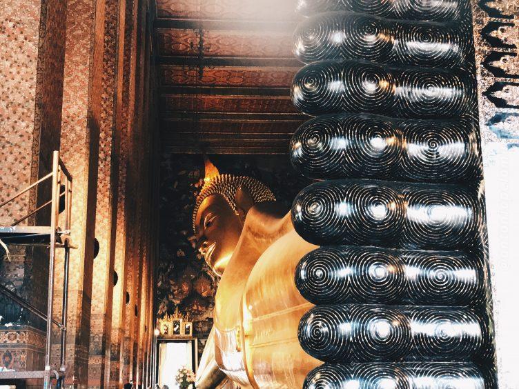 Wat Pho em BAngkok - templo do Buda deitado